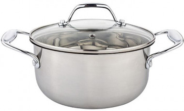 Кастрюля 2,1 стекл. крышка"Hitt Solide",07221 &mdash; Posudio