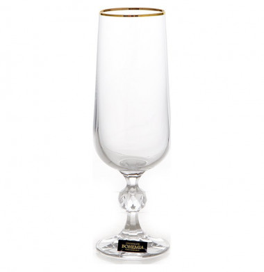 Бокал для шампанского 180мл (6шт) Crystal Bohemia Claudia 40149/20787/180 — Posudio