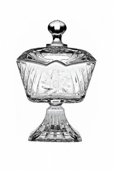 Сахарница с крышкой на ножке  Стелла 154 мм в п/уп &mdash; Posudio