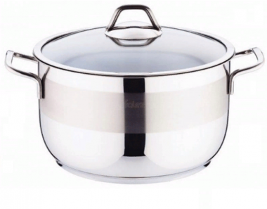 Кастрюля стальная 30см. с крыш. Senso, HUR-S-13031 — Posudio