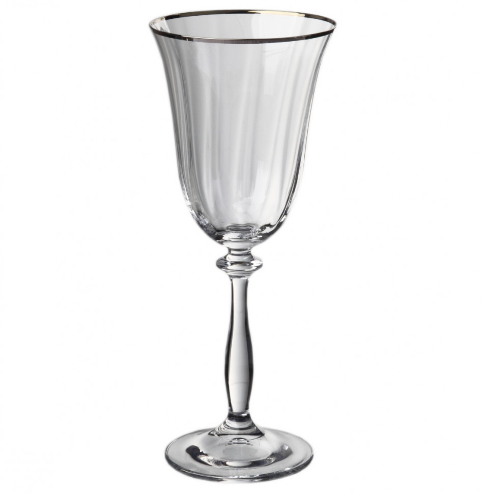 Бокал для вина 250мл (6шт) Crystal Bohemia Angela 40600/200524/250 фото 1 — Posudio