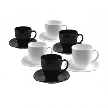 Чайный набор КАРИН 220мл черно-белый — Posudio