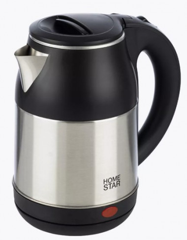 Чайник Homestar HS-1034(1,8л) стальной, черный — Posudio