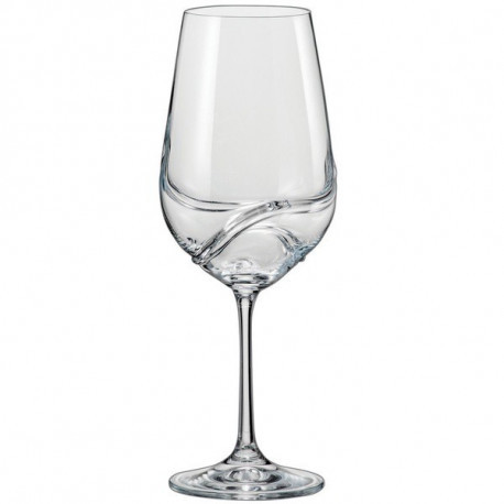 Бокал для вина 550мл (2шт) Crystal Bohemia Turbulence 40774/550/2 фото 1 — Posudio