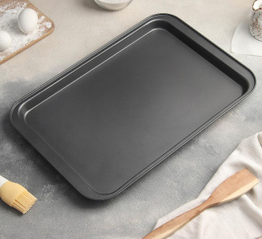 Противень с а/п покрытием 42х29х2 см "Жаклин. Прямоугольник" &mdash; Posudio