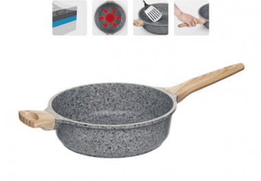 Сковорода глубокая  с антипригарным покрытием 28см, Nadoba Mineralica, NAD728426 — Posudio
