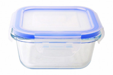 Контейнер CRISTALLINO, 300 мл из жаропрочного стекла с крышкой из пластмассы,темп режим -40 до +300С — Posudio