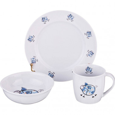 Набор посуды на 1 перс 3пр:круж+блюдц+тарелка 300мл &mdash; Posudio