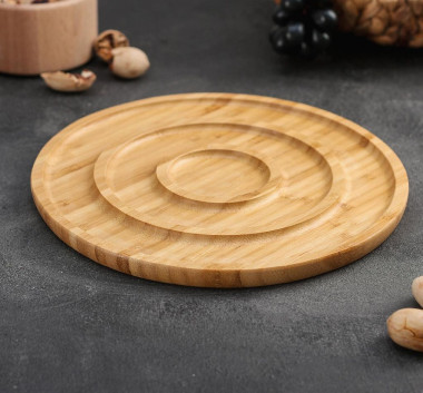 Блюдо для подачи"ГИПНОЗ" бамбук &mdash; Posudio