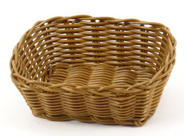 Корзинка пласт 170х150мм коричневая &mdash; Posudio