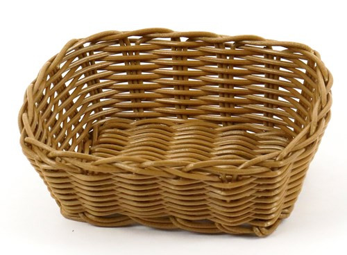 Корзинка пласт 170х150мм коричневая фото 1 &mdash; Posudio