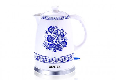Чайник Ctntek  CT-1058  гжель керамика 2000Вт 2,0л — Posudio