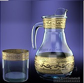 Набор для воды 7пр "Версаче" (Гусь Хрусталь) GE08-3944/807 &mdash; Posudio