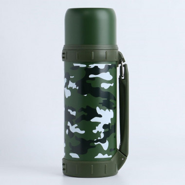 Термос "Камуфляж" 1.2 л, сохраняет тепло 18 ч, 11 х 29 см &mdash; Posudio