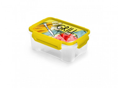 Контейнер  д/СВЧ 0,75л. прямоуг. &quot;Grill menu&quot; — Posudio