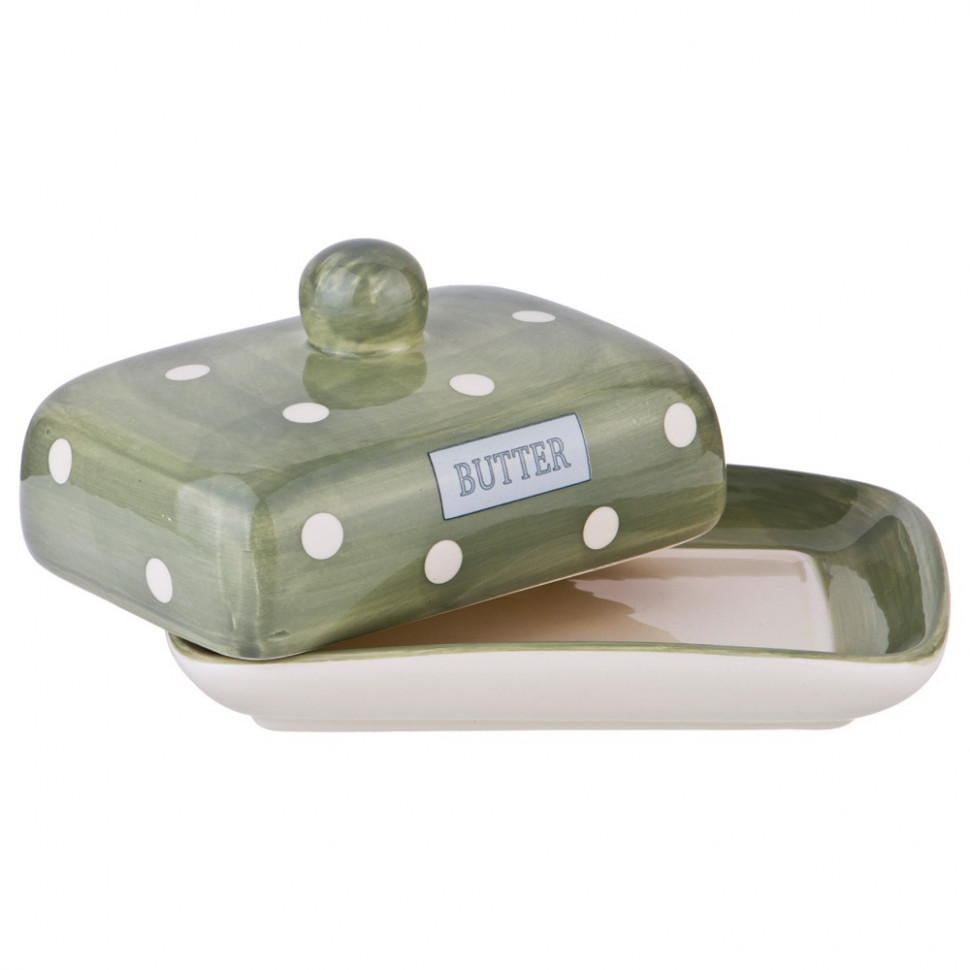 МАСЛЕНКА Green Butter 17,5*13,5*9см фото 1 — Posudio