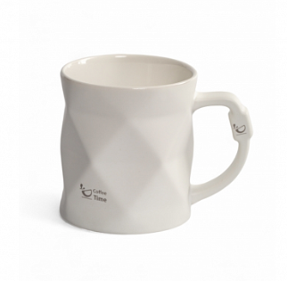 Кружка Black&amp;White белая 390мл. — Posudio