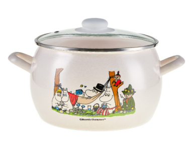 Кастрюля 5л стекл.крышк."Hitt"Moomin" Пикник &mdash; Posudio