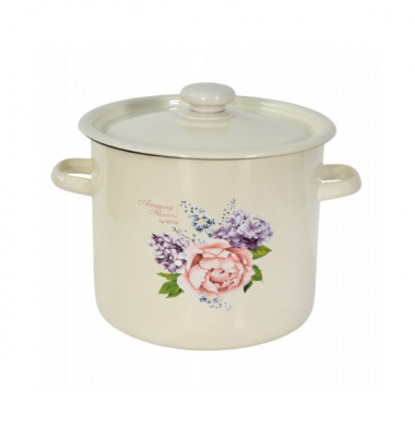 Кастрюля 7л цил. с рис Новомосковск — Posudio