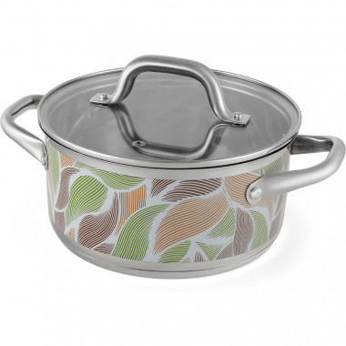 Кастрюля FL-18C с крышкой 18 см (2 л), Polaris Fresh Line — Posudio