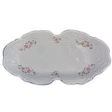 Блюдо прямоугольное 36см Cmielow Rococo Платина 0032850-OMAZ &mdash; Posudio