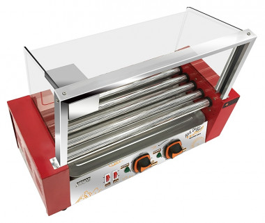 Гриль роликовый AIRHOT RG-5S Аппарат для хот-догов с защитным экраном &mdash; Posudio