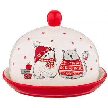 МАСЛЕНКА/СЫРНИЦА  КОЛЛЕКЦИЯ "CHRISTMAS GIFT" 16X13X11.5 СМ &mdash; Posudio