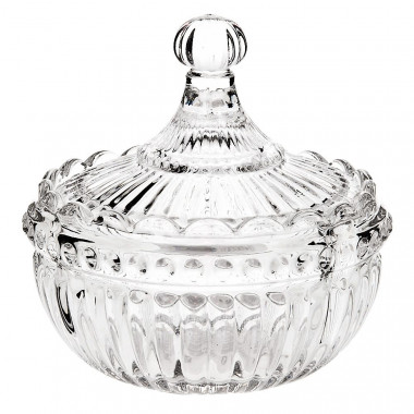 Конфетница 10х10х9см 200мл стекло Кристалл — Posudio