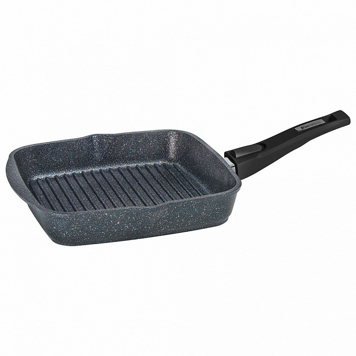 Сковорода-гриль квадр. 26*26 Гранит star фото 1 — Posudio