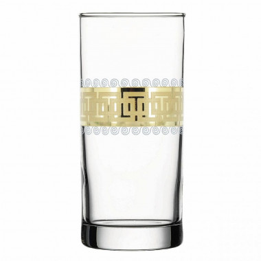 Набор 6 стаканов для сока с рис "Меандр" (Гусь Хрустальный) EAV26-402 &mdash; Posudio