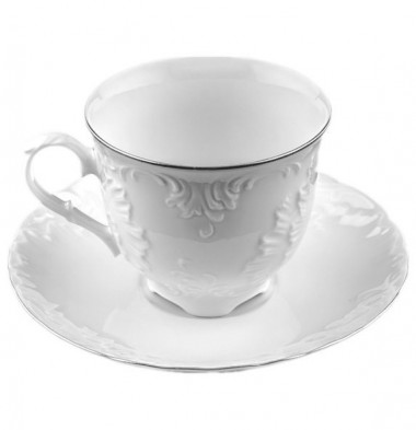 Кофейная пара 100мл Cmielow Rococo Платина 8000203D-OMAZ &mdash; Posudio