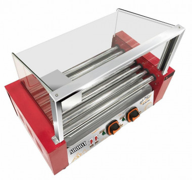 Гриль роликовый AIRHOT RG-7S Аппарат для хот-догов с защитным экраном &mdash; Posudio