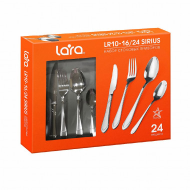 LARA 10-16/24 Набор столовых приборов &quot;SIRIUS&quot; 24пр. — Posudio