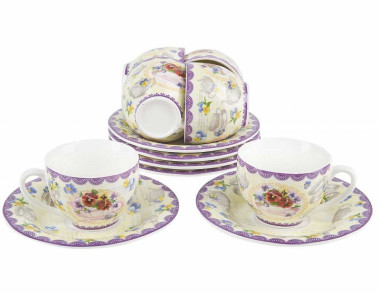 Кофейный сервиз 12пр. &quot;Анютины глазки&quot; (6персон) 80мл. — Posudio