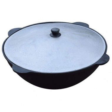 Казан узбекский Bok с алюминиевой крышкой 8л. — Posudio