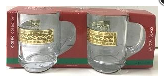 Набор кружек "Версаче" 2шт (Гусь Хрусталь) EAV08-5029 фото 1 — Posudio