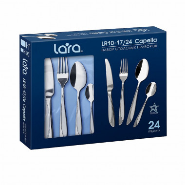LARA 10-17/24 Набор столовых приборов &quot;CAPELLA&quot; 24пр. — Posudio