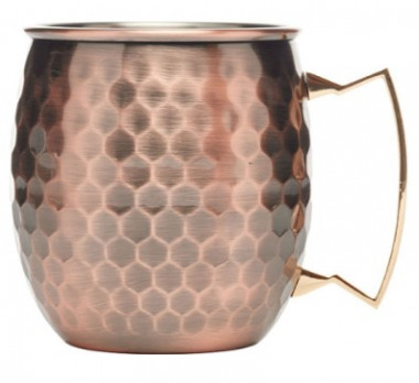 Кружка д/коктеля Московский Мул чеканная медь 0,5л — Posudio