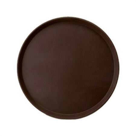 Поднос кругл полипр. прорез черный  36см P.L. фото 1 — Posudio