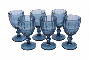 Фужер 250мл синий 6шт.P.L. &mdash; Posudio