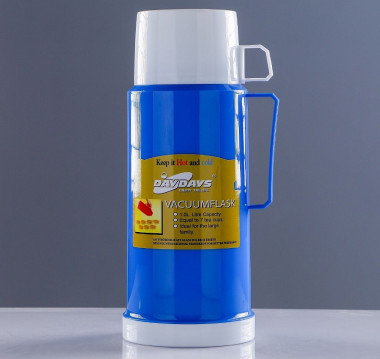 Термос "Классик" с 1 кружкой  1 чашкой 1л. &mdash; Posudio