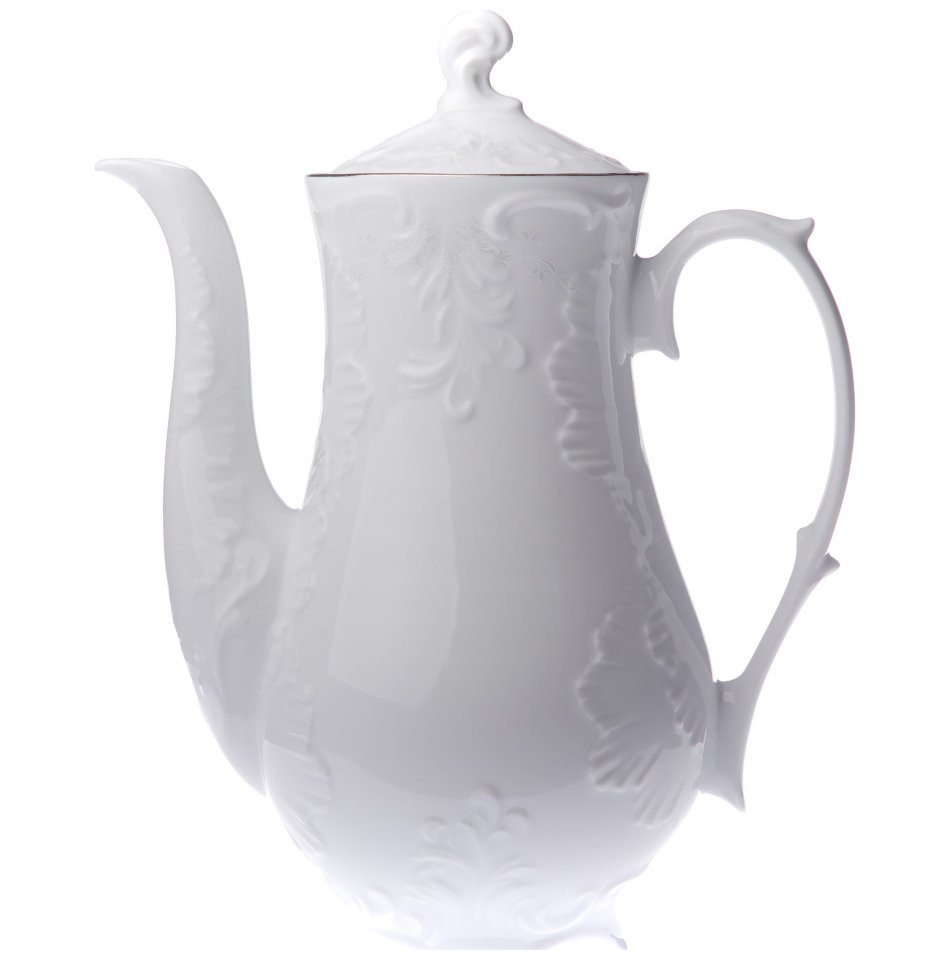 Кофейник 1,2 л Cmielow Rococo Платина 0035560-OMAZ фото 1 &mdash; Posudio