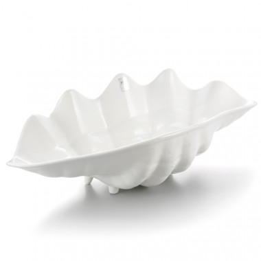 Блюдо,поднос меламиновый с дренажом, белый 47,1*24*14,7см  P.L. &mdash; Posudio