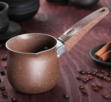 Турка Stone Brown, 400 мл, 8,8×7,8см &mdash; Posudio