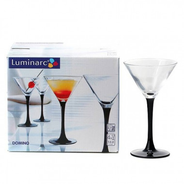 Набор фужеров д/коктеля 4шт 150мл ДОМИНО &mdash; Posudio