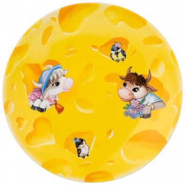 Тарелка закусочная "Коровки" 20,5см. &mdash; Posudio