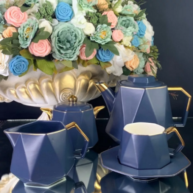 Чайный сервиз 17пр. 220 мл в под.уп.(х6)Фарфор 106-194 — Posudio