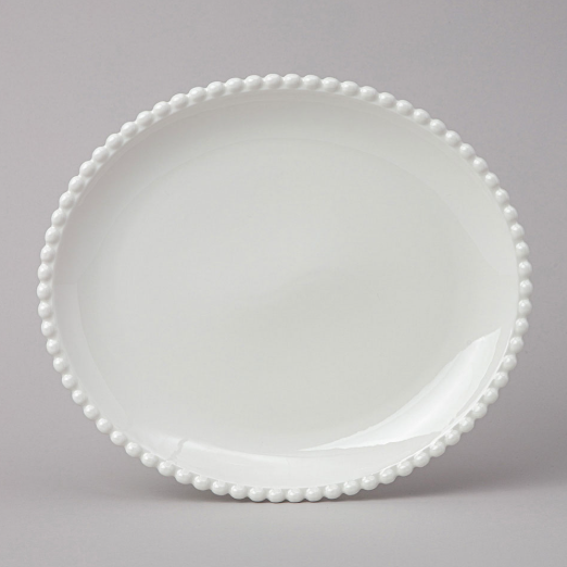 ТАРЕЛКА ОВАЛЬНАЯ LEFARD "PEARL" 28*24,5*3 см. 761-109 фото 1 &mdash; Posudio