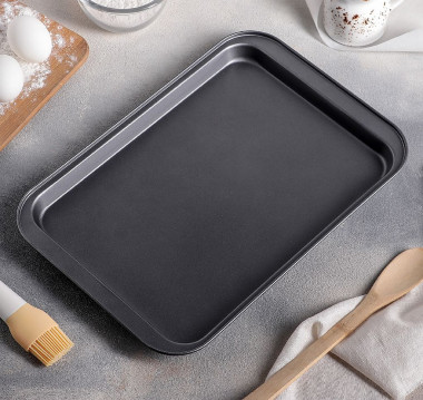 Противень с а/п покрытием 37х25х2 см "Жаклин. Прямоугольник" &mdash; Posudio