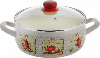 Кастрюля 3,35л глубокая Metrot Кофейная кантата Эксклюзив 162785 — Posudio